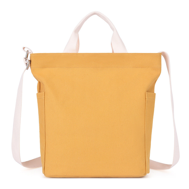 Full Color Custom Summer Canvas Crossbody Messenger Bag With Grommet Handle