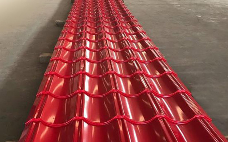 Galvalume Corrugated Color Coated Roofing Sheets AZ80 S320GD 0.85mm