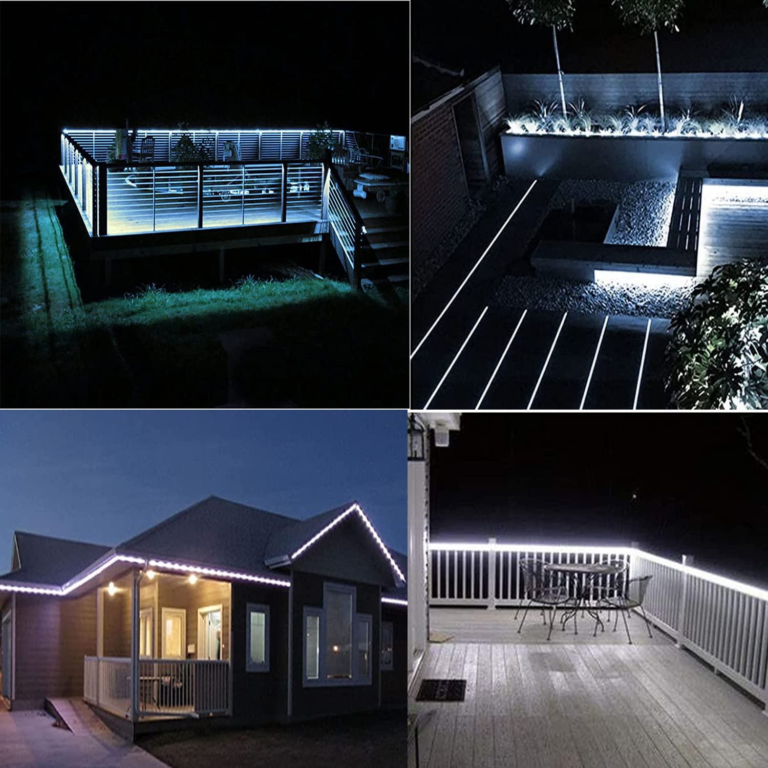 CCT 2700K-6500K Solar Strip Lights For Garden RGB Weatherproof
