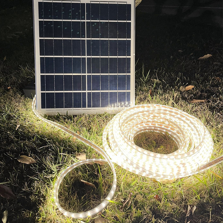 2200k 10 Meters Solar Light Strip Outdoor Solar Powered Rope Lights