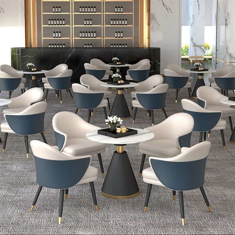 Sintered Stone Table Top Stainless Steel Dining Table With Chairs
