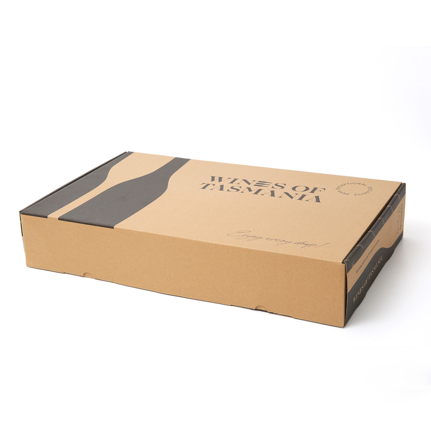 Pantone Color Corrugated Paper Mailer Wine Shipping Box