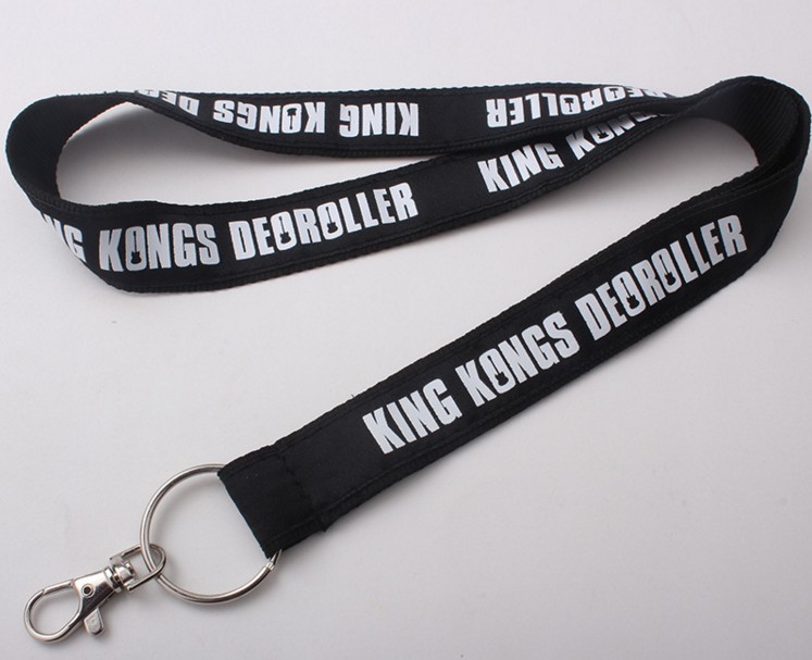 Red Dye Sublimation Lanyards / Eco Friendly Key Chain Lanyard For Exhibition