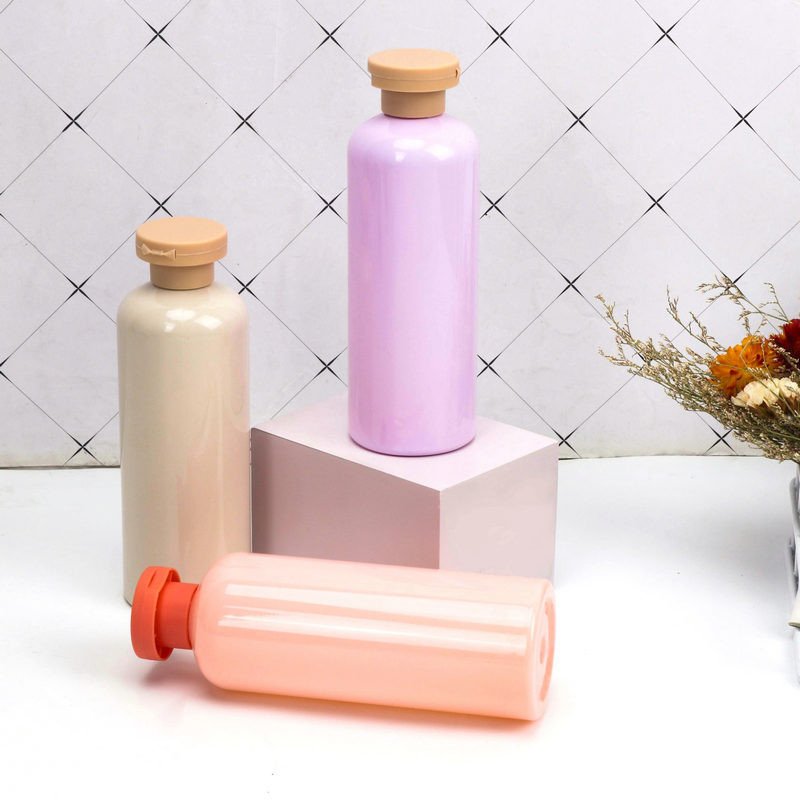 300ml Customized Flip Top Cap Rounder Shoulder Lotion Shampoo Gel PET Bottle
