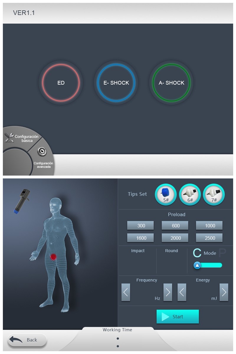 ED Therapy Low Intensity Shock Wave Machine , Extracorporeal Shock Wave Therapy Machine
