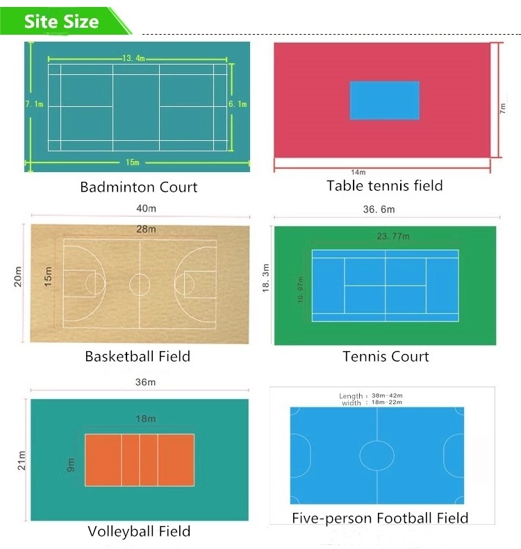 Interior Decoration Non Toxic Dustproof PVC Sports Flooring Shock-Absorption