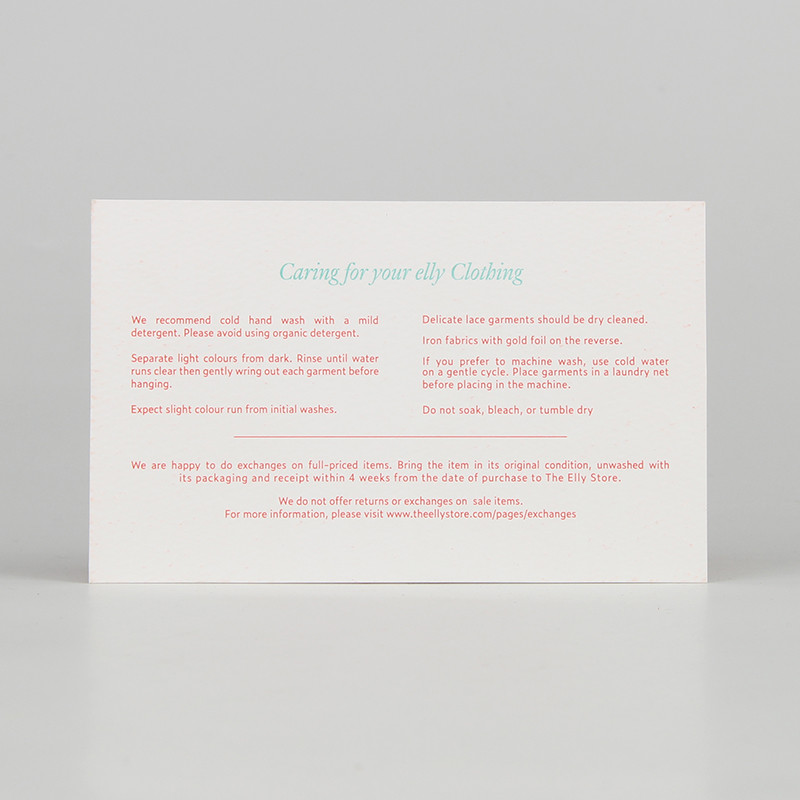 White Beauty Paper Thank You Card For Cosmetic Personalized