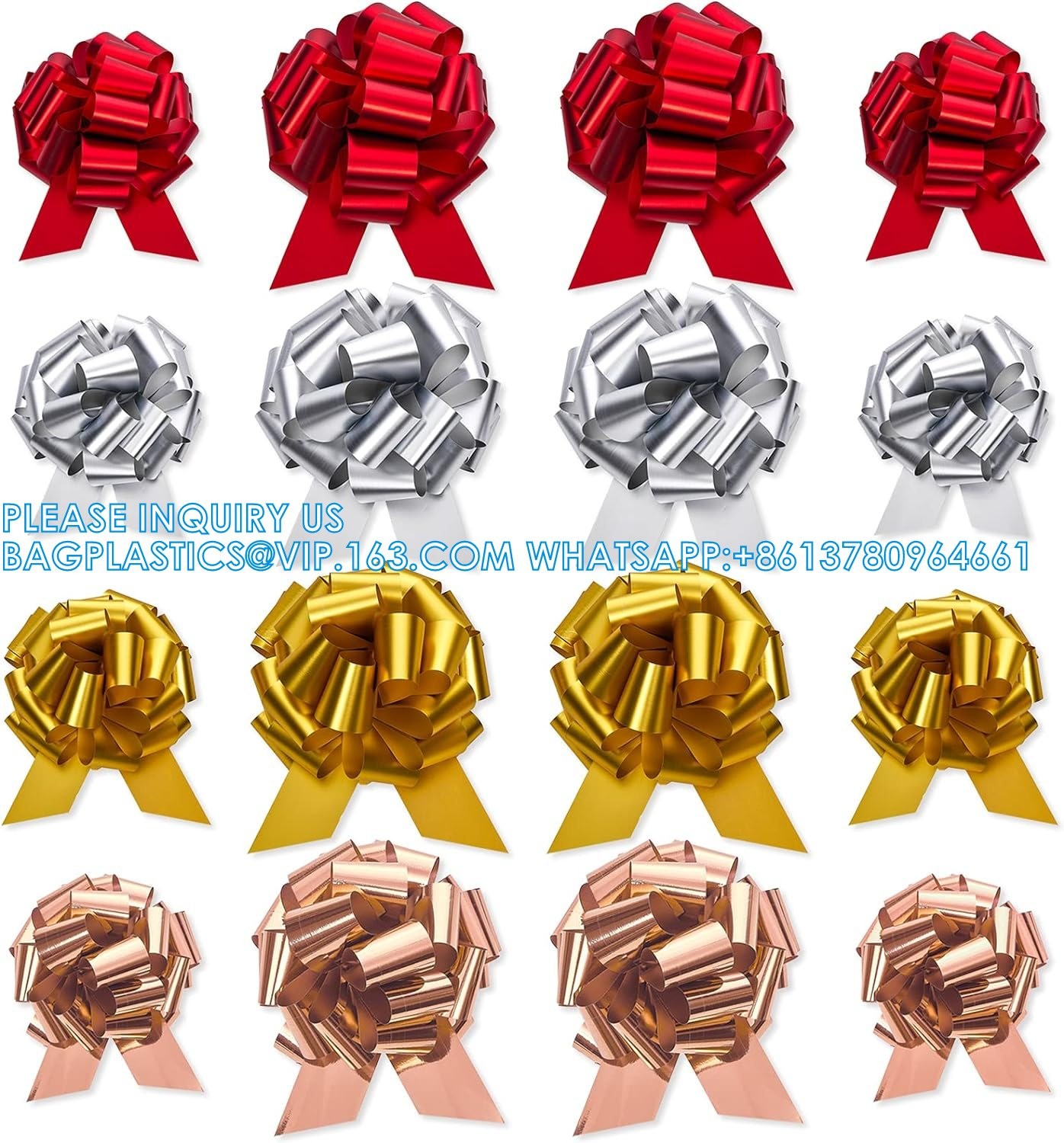 Pull Bow Gift Wrapping Pull Bow Ribbon Pull Bows For Christmas Wedding Baskets Valentine'S Day Bows Multicolor Ribbon
