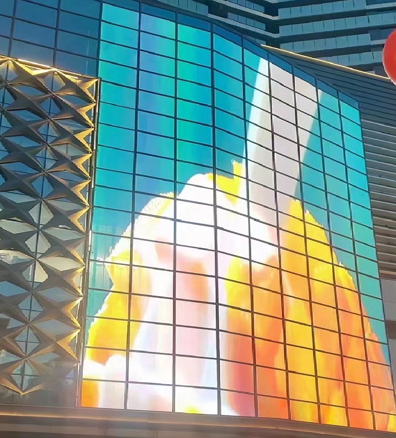 Indoor pantalla led transparente y flexible exterior indoor flexible screen full color window transparent led display for store