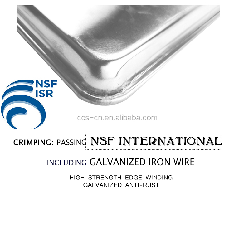 40x60cm Baking Tray Metal Baking Sheet Wire-In-The-Rim Sheet Pan Aluminum Trays Bakery Pan 1mm