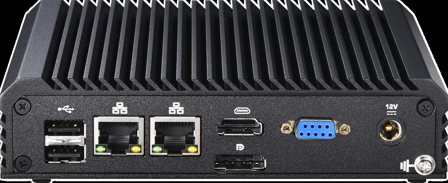 Dual COM Dual Lan Embedded Industrial PC J6412 Fanless Mini Desktop Computer, WiFi 6