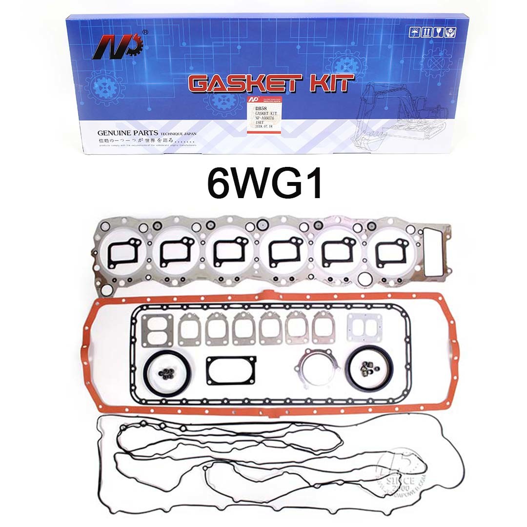 Isuzu Excavator Engine Parts 6BG1T 6BD1 6WG1 6HK1 6HK1T Full Set Gasket
