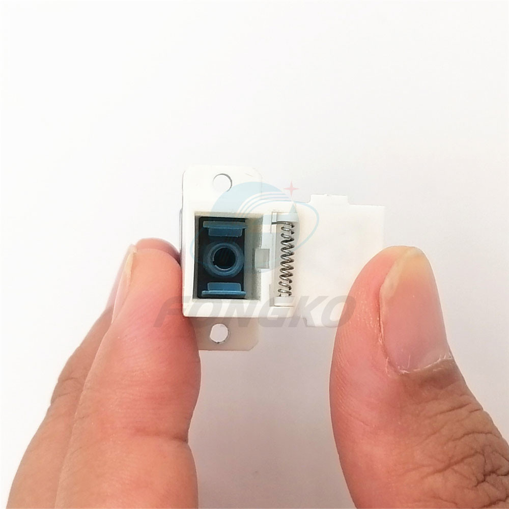 Sm Blue Fiber Optic Adapter UPC SC coupler With Ear