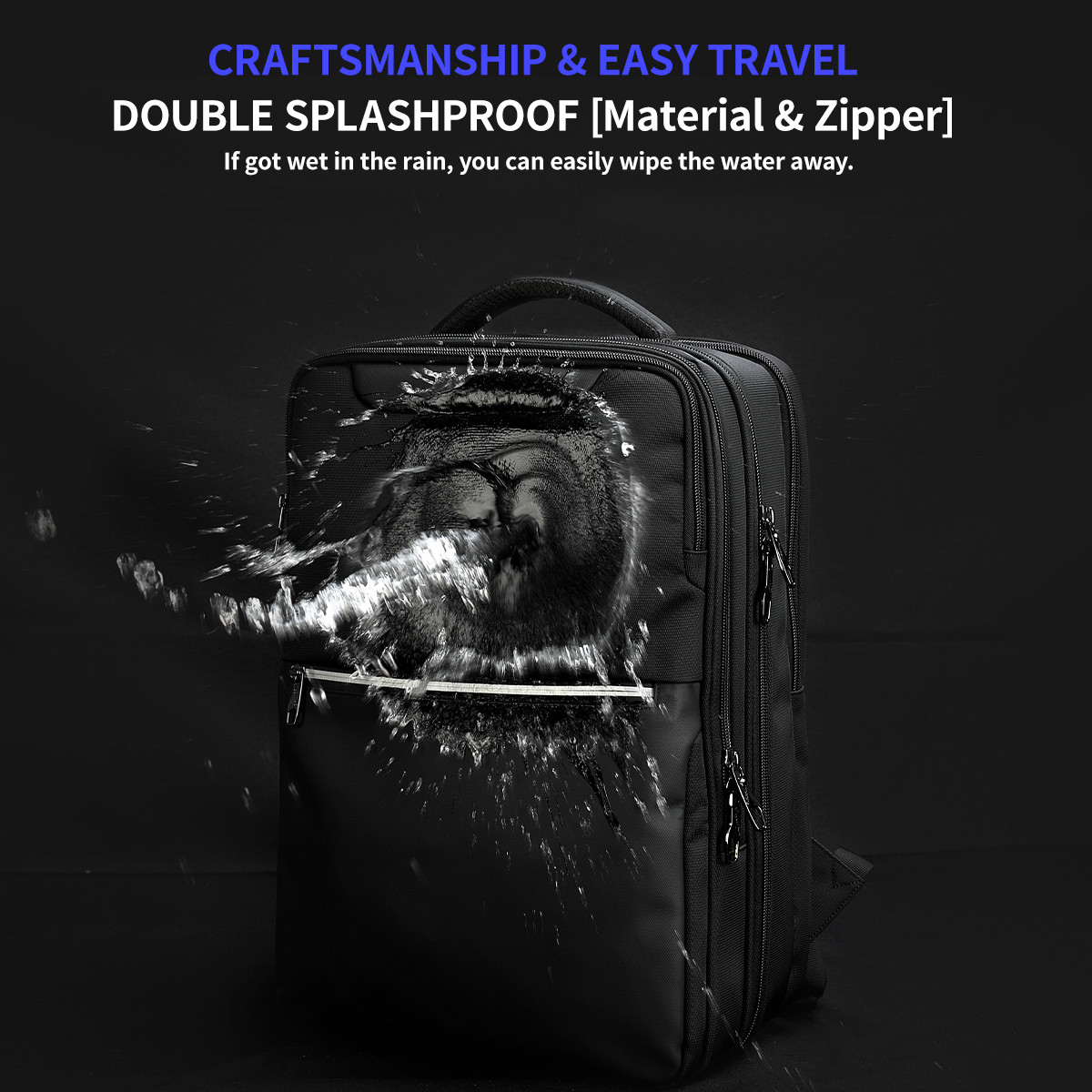 Smart Waterproof Large Capacity 21L Business Travel Backpack With Dry And Wet Isolation Layer