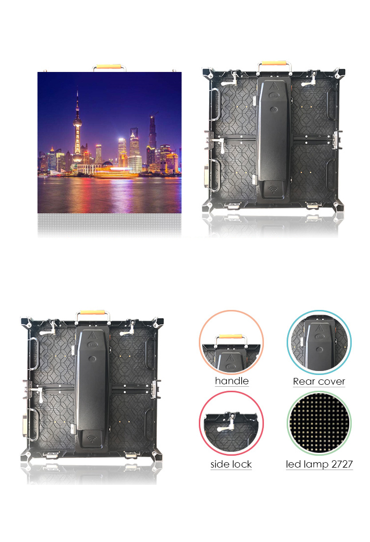 Large Outdoor Led Display Screens For Hire Full Color P4.81 500x500mm