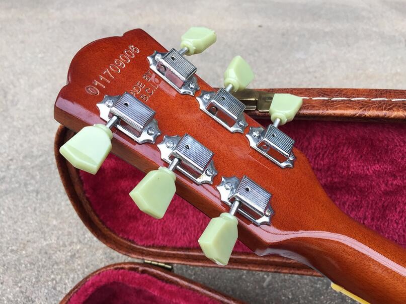 Custom LP electric guitar, Rosewood Fingerboard & Solid Mahogany Body Tobacco Burst electric guitar, Free shipping