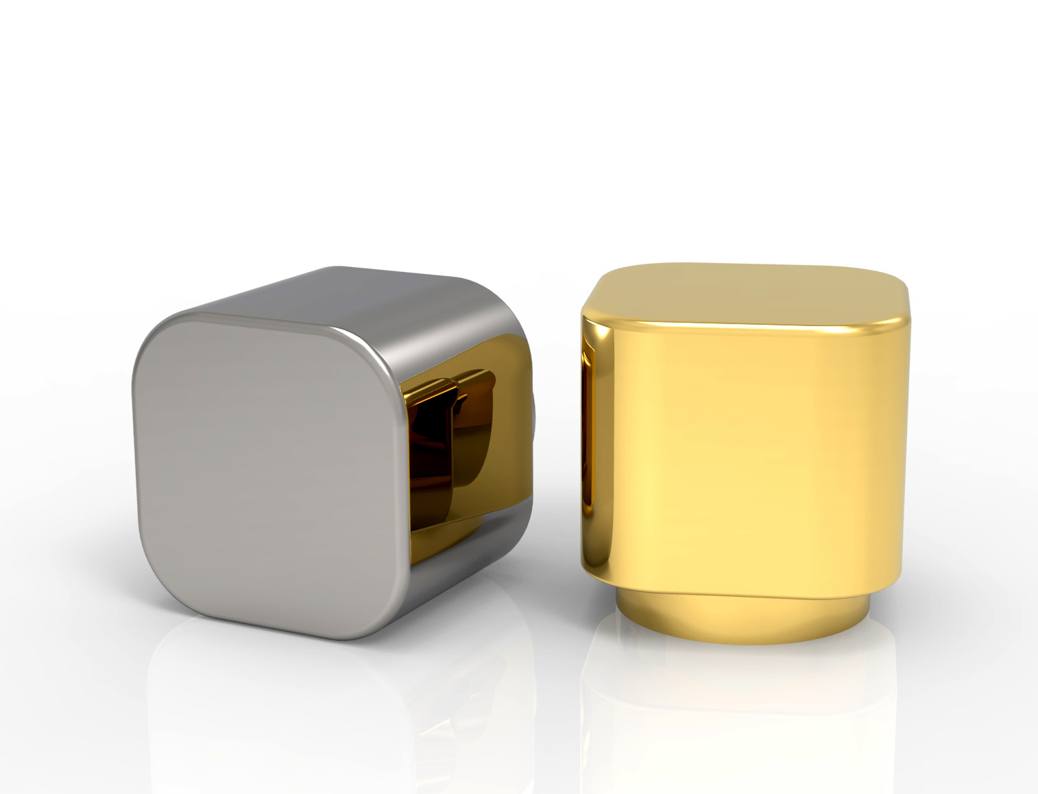 Luxury Glass Perfume Bottle Cover , Custom Zamac Perfume Cap