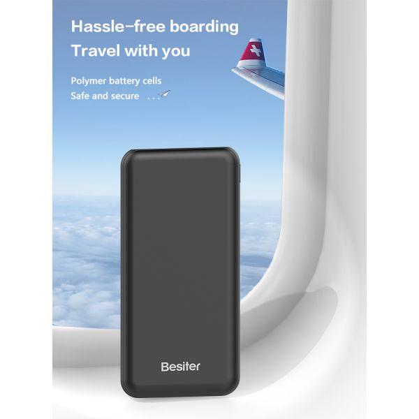 LED Display Slim Portable Charger Power Bank Fast Charging 10000mAh