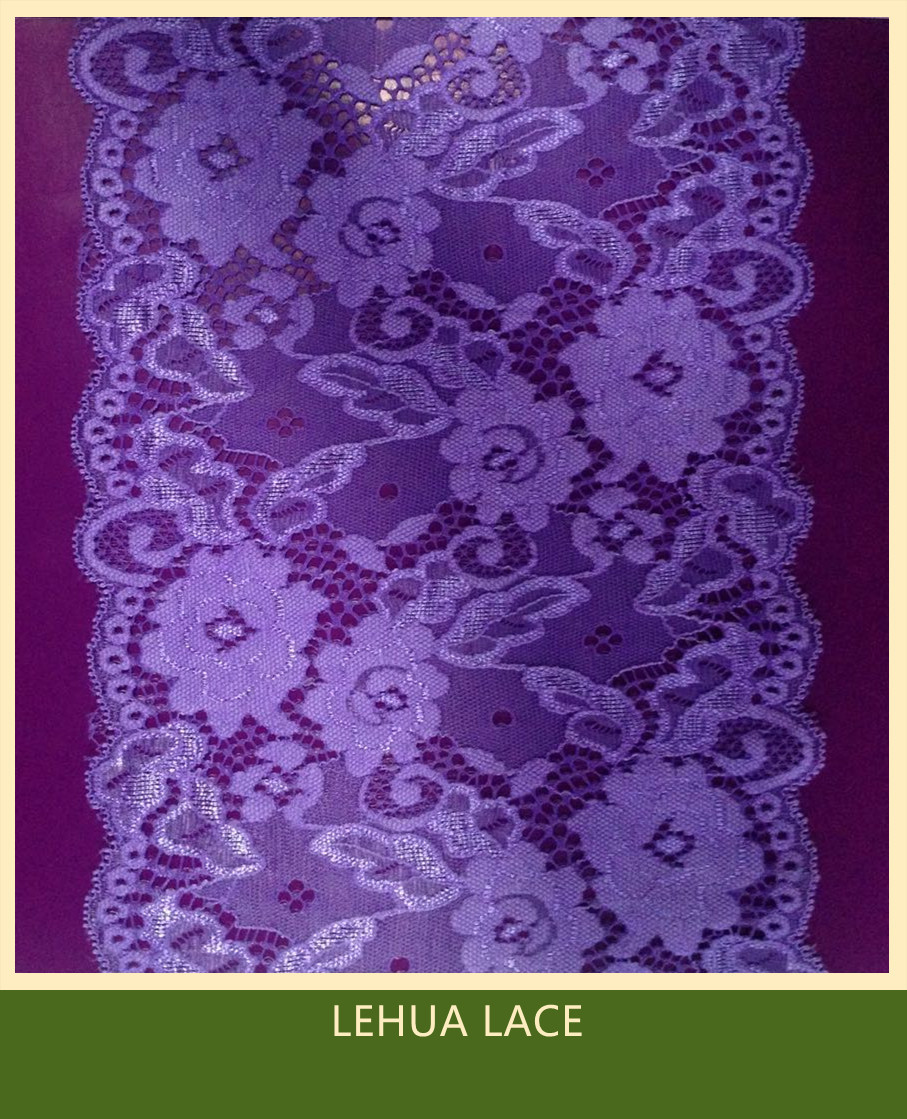 Hot Selling and nice quality Nylon Spandex Stretchy Brazil Lace from China