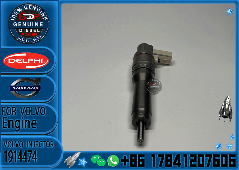 Diesel Fuel Injector common rail parts injector 1934321 BEBU2C00300 1934322 1914474for VOLVO