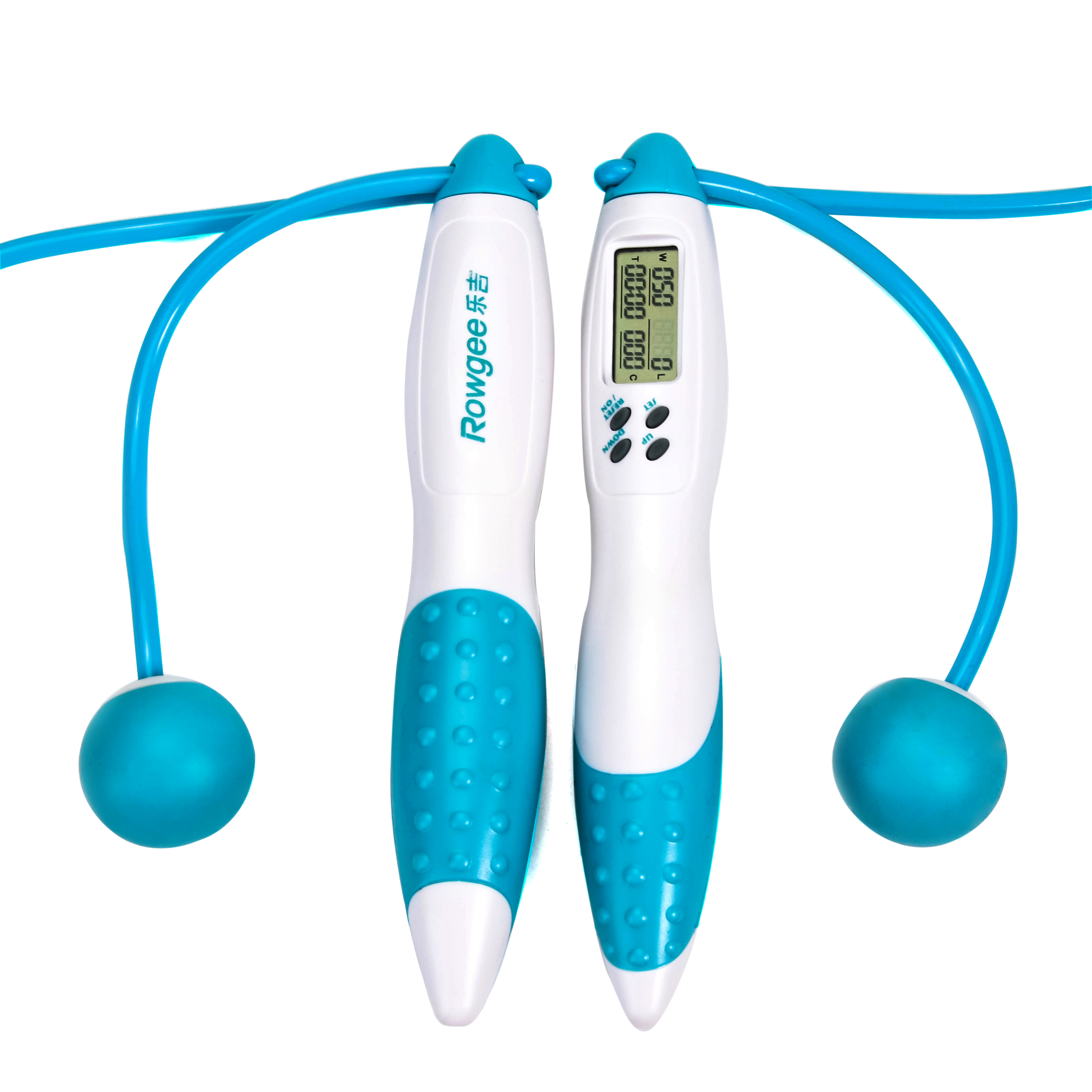 Unisex Blue Cordless Jump Rope With Ball Gift Exercise Sport Tool