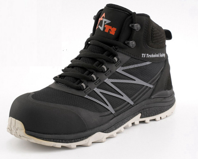 Protective Black Safety Shoes For Men Anti Impact And Anti Puncture Safety Shoes