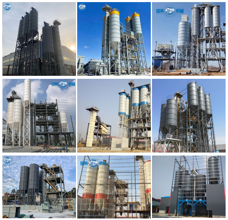 10T / H Dry Mortar Plant Wall Putty Ceramic Tile Adhesive Mixing Machine