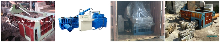 Aluminum scrap metal balers