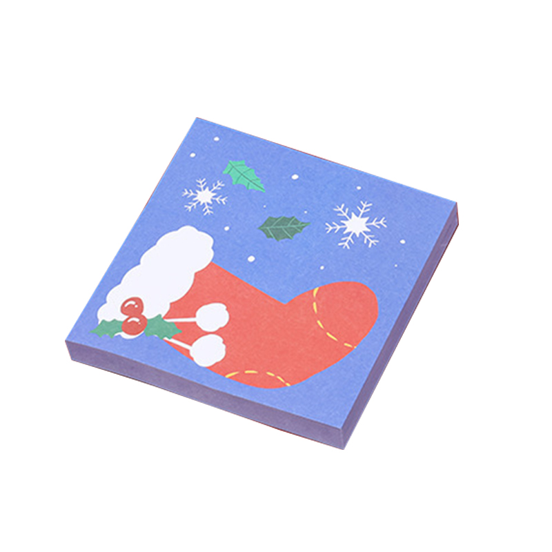 Self Adhesive Christmas Sticky Note Pads Memo Notebook 8cm X 8cm