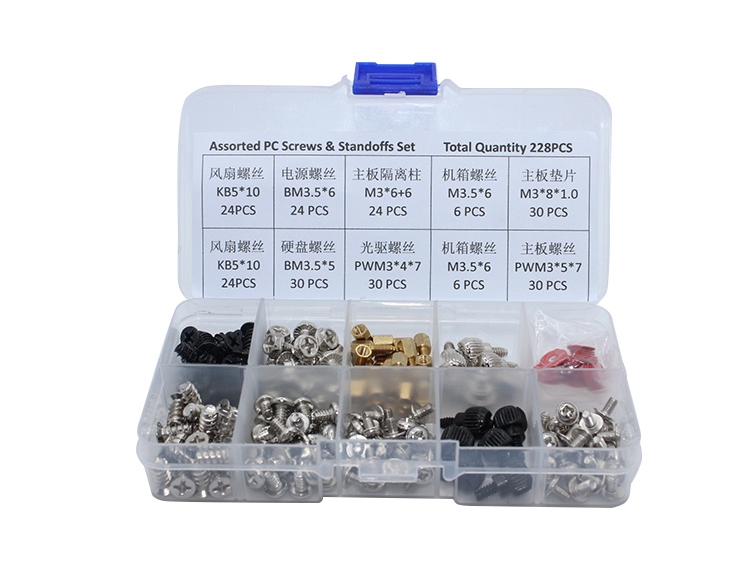 Assorted PC Screw Brass Standoffs Set for Computer Laptop ISO9001 2015 Certified