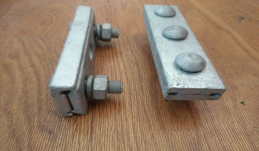 dead end clamp HDG electric line hardware for wire fitting cable guy clamp