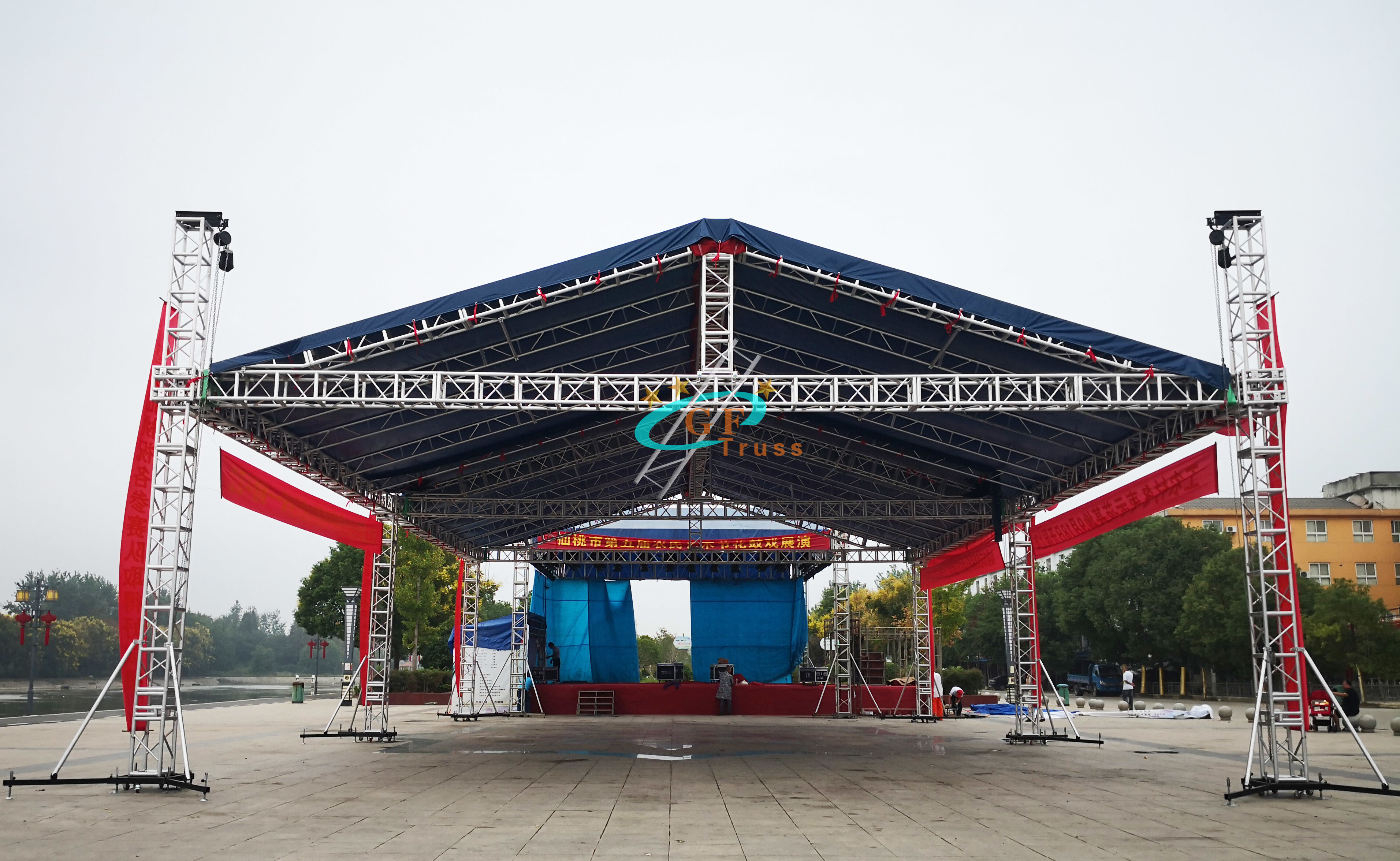 Spigot Aluminum Truss Display Booth Stand customized Color