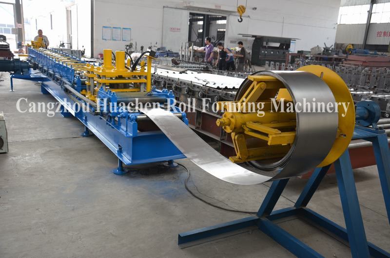 High Precise Roll Forming Machinery Shutter Door Frame 17 Rows 45# rollers