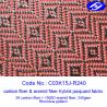Buy cheap Jacquard Woven Carbon Aramid Fabric / Red Carbon Fiber Cloth With Rhombus from wholesalers