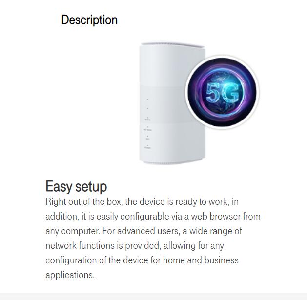 ZTE MC801A 5G NR LTE FDD N1/2/3/5/7/8/12/20/28/66/71 TDD N77/78/79/41High Speed Fast Indoor Wireless CPE Router