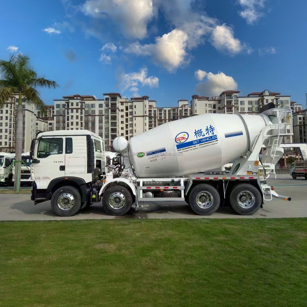10cbm 350HP Concrete Mixer Truck with Sinotruk HOWO Tx 8X4 Heavy Duty Truck Chassis