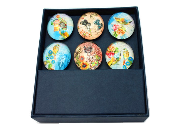 Custom Tourist Souvenir 35mm Fridge Magnet Glass Dome Refrigerator Magnet for Souvenir