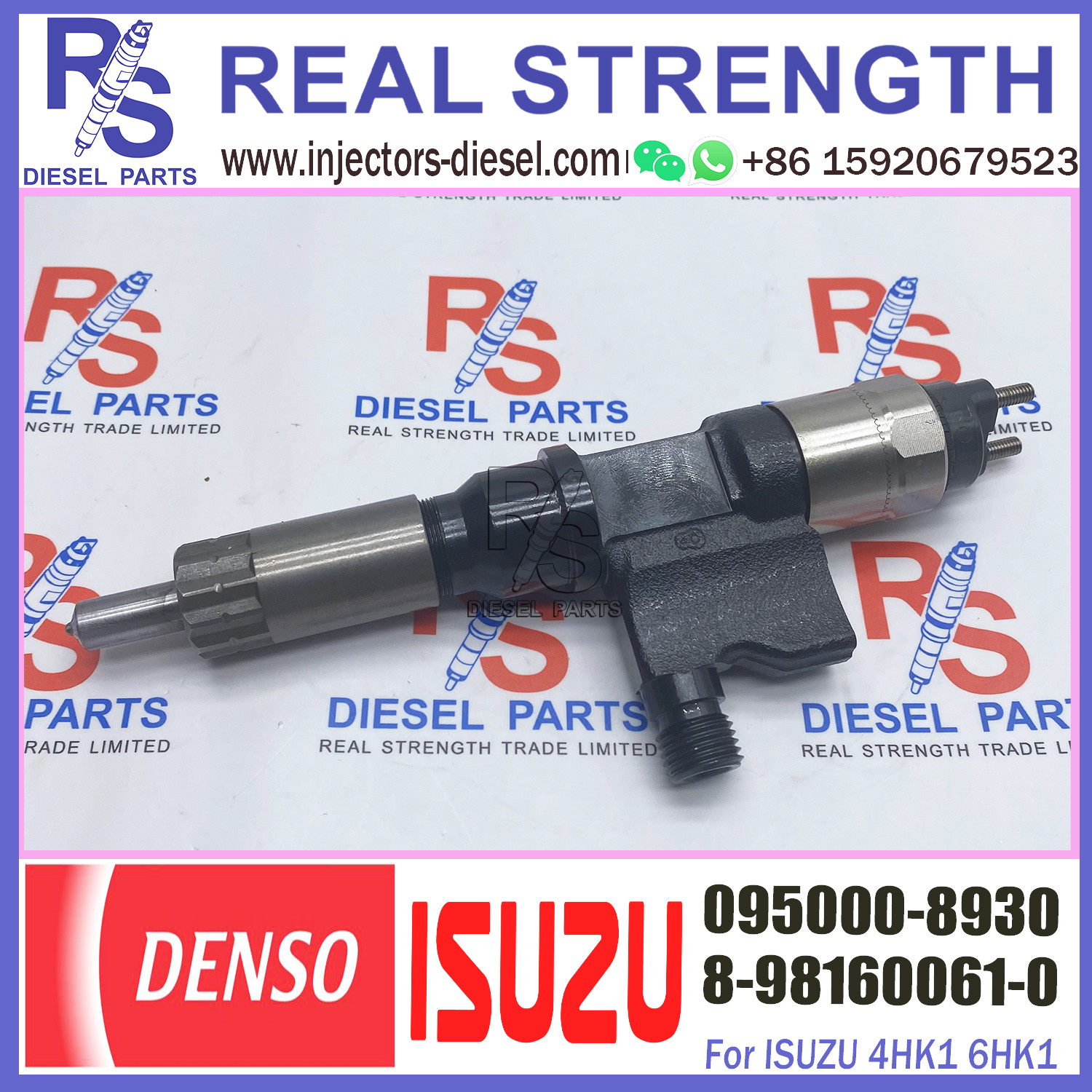 common rail injector 095000-8930 8976097880 8981600610 for Isuzu 4HK1 6HK1 engine high pressure pump injector