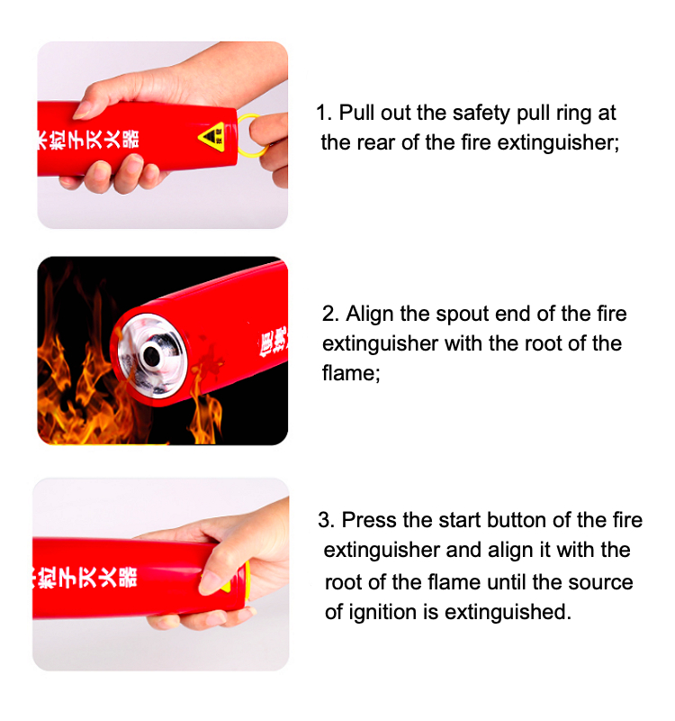 Aerosol Fire Extinguisher Fire Rating 13B 5F Usage For Vehicle Or Home
