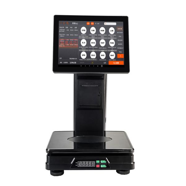 Heavy Industry Platform Digital Electronic Price Weighing POS Scale with Printer Barcode Labels for Supermarket