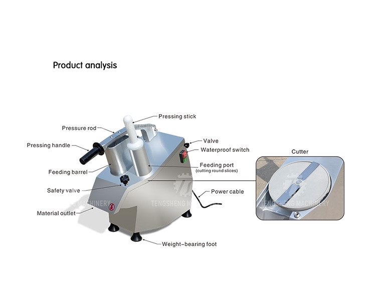 SS Vegetable Processing Machine Potato Chip Onion Chopper Slicer Cutter