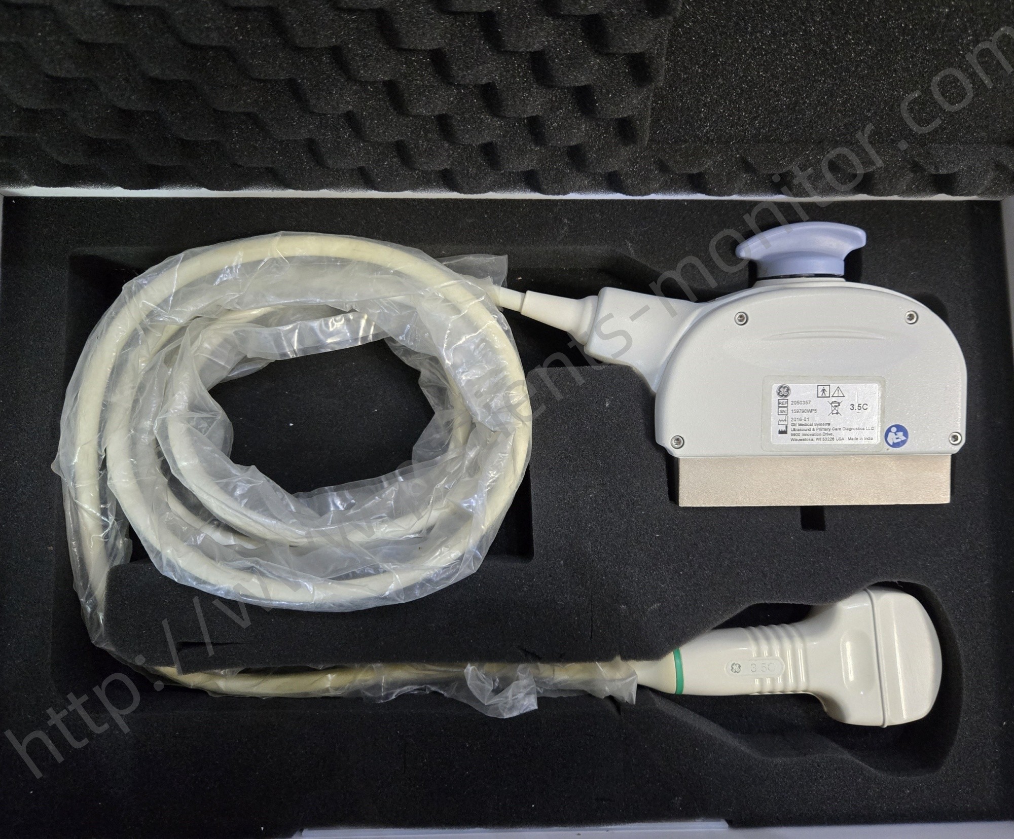 GE Logiq 5 Expert Ultrasound Machine 3.5C Curved Array Transducer Probe For Logiq Series Ultrasound System 2.0 - 5.0 MHz