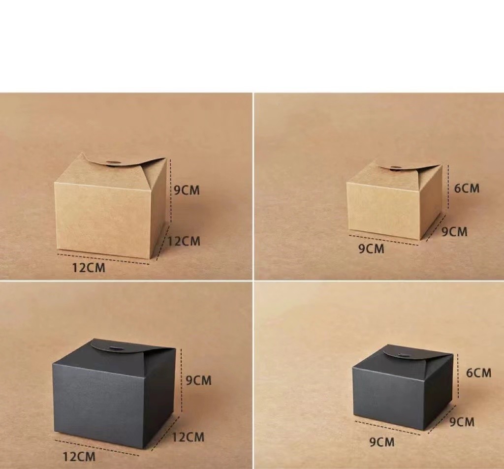 Soap 350gsm Packaging Kraft Paper Box Recycle Handmade Vintage Cardboard Craft Box