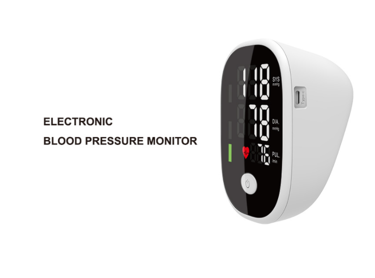 LCD Display Blood Pressure Monitor Cuff Plastic ABS With Voice Broadcasting