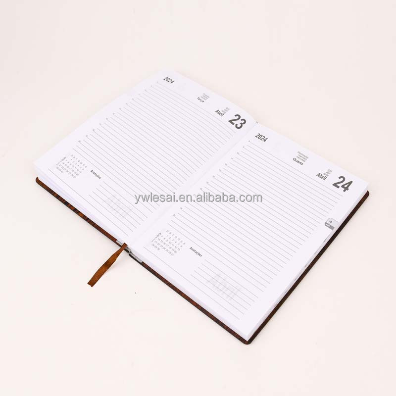A5 Size Notepad Custom Printed Luxury Bamboo Wood Cover Notebook for Business Gift