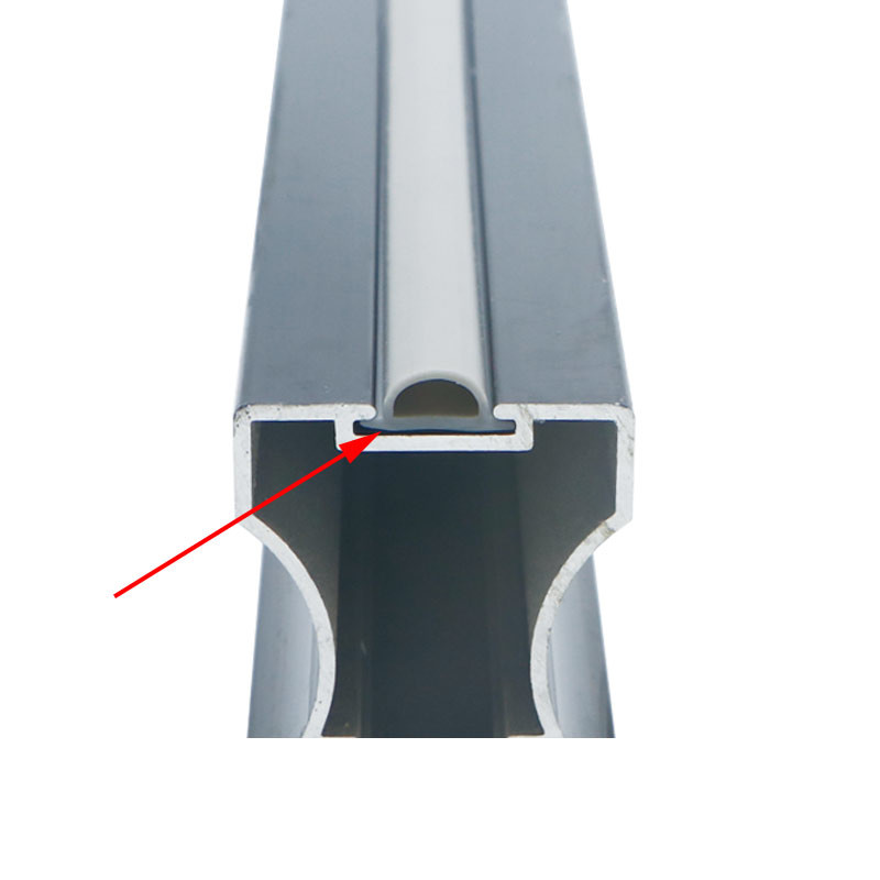 Shock Absorption Wardrobe Door Seal Strip Pvc Rubber Strip 14*6mm