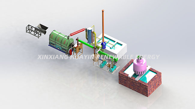 1 TPD Small Scale Plastic Pyrolysis Plant Plastic To Oil