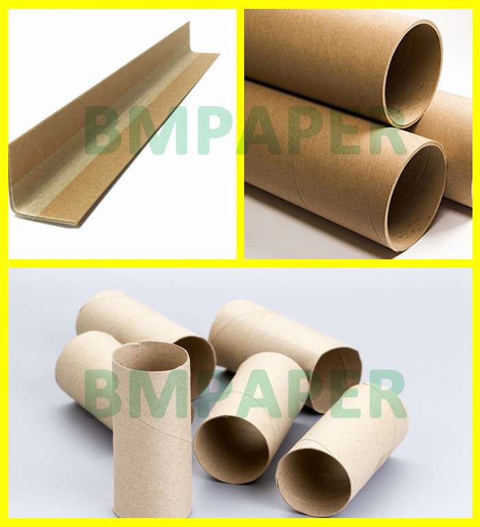  360gsm 420gsm 100% Recycled Grey Straw Paperboard For Tape Core 1100mm