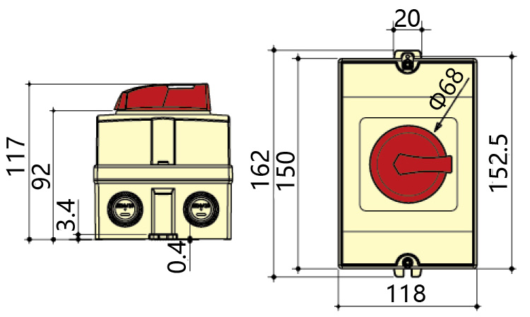 Syntax DS Series 16A 32A 40A Electrical Isolation Switch