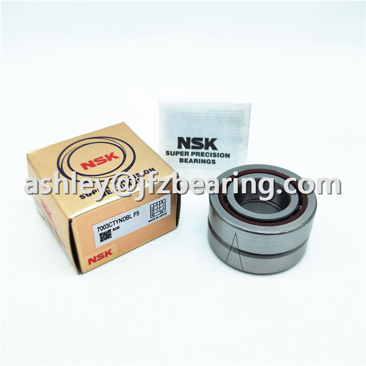 High Speed Japan NSK Bearing 7003 CTYNSULP4 Angular Contact Ball Bearings 7003 17x35x10mm